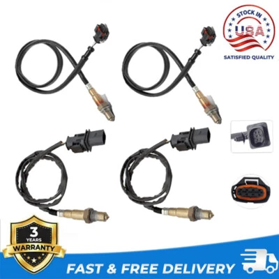 Set of 4 Up+Down Oxygen Sensors For 2005 -2008 Porsche Boxster 2006 -2008 Cayman - Image 1 of 4