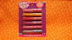 PIXY STIX ASSORTED FLAVORED LIP GLOSSES --- 6 PACK --- NEW IN PACKAGE - Picture 1 of 3
