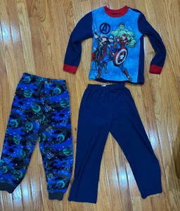 Boys Marvel Avengers Pajama Set + Members Mark Pajama Pants Size 8 - Picture 1 of 4