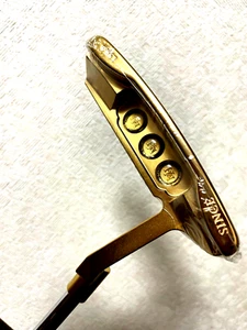 MUTSUMI HONMA putter MH282P Gold IP model 34" w/ Head Cover - Picture 1 of 16