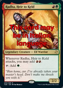 MTG RADHA, HEIR TO KELD EXC - RADHA, EREDE DI KELD - TSR - MAGIC - Picture 1 of 1