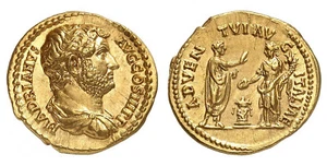ROMAN IMP. Hadrian 134-138AD Aureus NGC Ch. AU(star) 5/5 5/5 Fine Style RIC 1562 - Picture 1 of 2