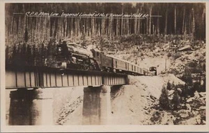 RPPC Postkarte Eisenbahn HLW Linie Imperial limitiert 2 Tunnel Nahfeld BC Kanada - Bild 1 von 2