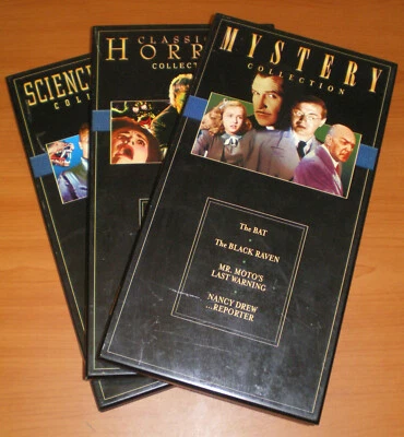 3 OLDIES Collections * HORROR * MYSTERIES * SCIENCE FICTION * 12 DVD's 1935-1968 - Image 1 of 4