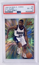 1996 Skybox Z-Force ZPeat Zebut #2 Ray Allen PSA 6 RC Rookie Card Ultra Rare SSP