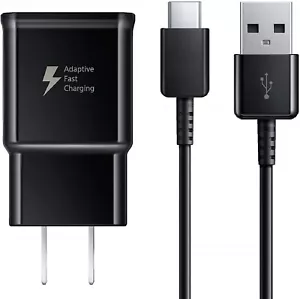 OEM Samsung Galaxy S8 S9 Plus Note 8+ 15W Fast Charger & USB Type-C Cable - Picture 1 of 7