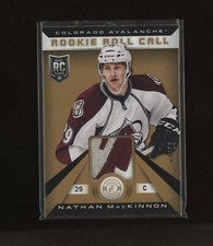 2013-14 Panini Totally Certified Rookie Roll Call Nathan MacKinnon RC Patch 4/25