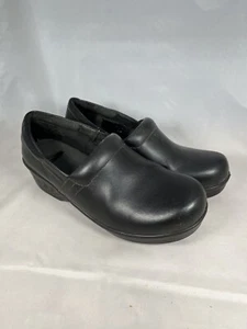 Dr. Scholls Work Dynamo DAMEN LEDER Krankenschwester CLOGS 9,5 SCHWARZ RUTSCHFEST - Bild 1 von 4