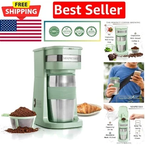 Portable Coffee Maker with Auto Shut-Off & 14oz Travel Tumbler - Brew Anywhere - Picture 1 of 9