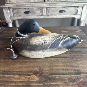 Big Sky Carvers Rare Preening Mallard Duck Decoy Hand Carved Wood Signed - Picture 1 of 13