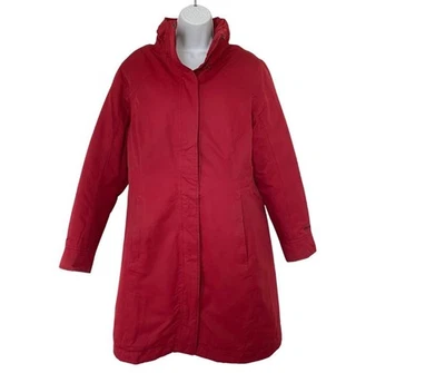 Marmot 700 Fill Down Insulated Long Coat Women's Sz L Red #E76560 - Image 1 of 4