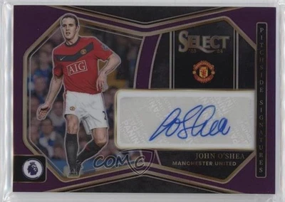 2023-24 Panini Select Premier League Purple Prizm /49 John O'Shea #PS-JO Auto - Image 1 of 2