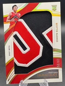 2021-22 Panini Immaculate SCOTTIE BARNES Rookie Logo Jersey Patch /25 #JP-SCB - Foto 1 di 3