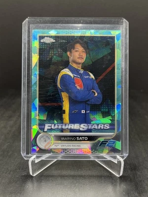 2022 Topps Chrome Sapphire Formula 1 F1 Marino Sato Future Stars Aqua 29/99 #80 - Image 1 of 2