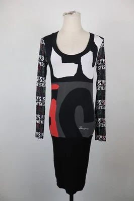 DESIGUAL VESTITO DONNA TG. XS WOMAN CASUAL VINTAGE DRESS ABITO MANICA LUNGA - Immagine 1 di 4