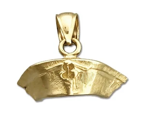 Dije de gorra de enfermera 3D oro 14K - Imagen 1 de 6