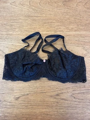Victoria's Secret Black 38B Dream Angels Wicked Unlined Lace Balconette Bra - Image 1 of 2