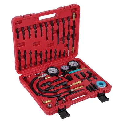 PRESSURE LOSS LEAK TESTER DIESEL PETROL ENGINE COMPRESSION TESTER MASTER KIT 46x - Image 1 of 4
