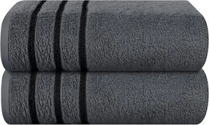 Juego de 2 toallas de baño extragrandes de algodón, paquete de 2, 28 x 55 pulgad - Imagen 1 de 5