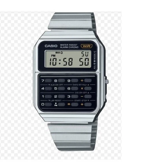 Orologio Casio Uomo in acciaio mod. Calculator  Ref. CA-500WE-1ADF Digitale WR - Immagine 1 di 1