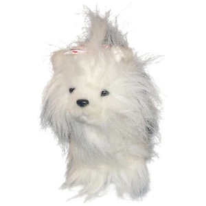Ganz Webkinz Pink White Yorkie Dog Puppy Stuffed Animal Plush No Code 6” HM070 - Picture 1 of 11