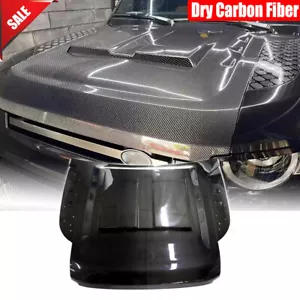 For Land Rover Defender 110 2020-23 Dry Carbon Front Hood Bonnet Lid Cover Trim - Picture 1 of 12