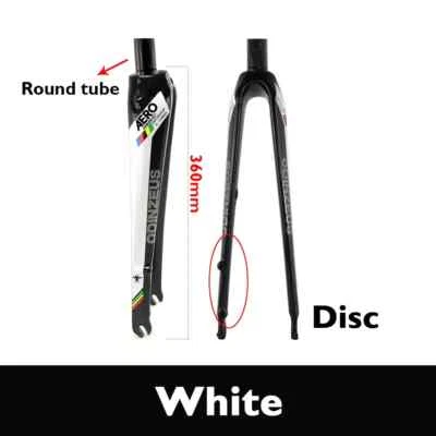 Bicicleta de carretera de fibra de carbono completa 700C horquilla rígida llanta de disco freno tubo cónico redondo Foto 1 de 4