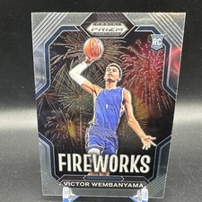 2023-24 Prizm Draft Picks Victor Wembanyama Fireworks Insert Rookie RC Spurs 1