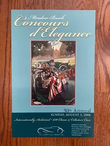 2008 CONCOURS D'ELEGANCE Show Poster James Dietz Artwork Bentley Detroit MI - Picture 1 of 5