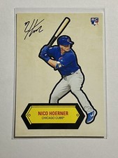 Chi Cubs Rookie NICO HOERNER 2020 TOPPS 582 Montgomery Sticker,RC,Facsimile Auto