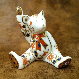 Royal Crown Derby Mini Teddy Bear Alice Porcelain Paperweight Doulton Vintage - Bild 1 von 8