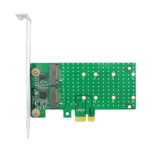 Dual PCIe x1 to M.2 SATA Controller Card - Picture 1 of 4