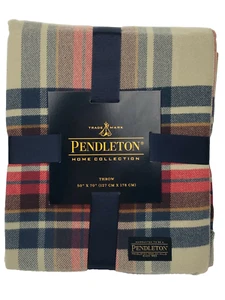 Pendleton Vintage Dress Stewart Faux Cashmere Throw Blanket Tartan Plaid 50 x 70 - Picture 1 of 3