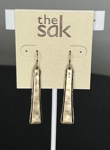 The SAK Layered Drop Earrings Gold tone satin NWT - Picture 1 of 7