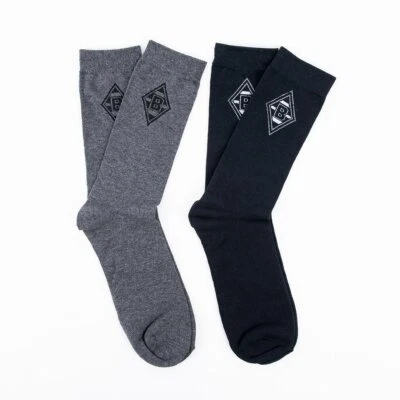 VfL Borussia Mönchengladbach BMG Dresssocken 2er-Set Gr. 39-46