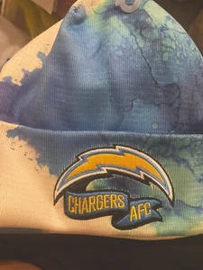 Los Angeles Chargers New Era Sideline Ink Dye Blue Knit Beanie NFL OSFA Neu ohne Etikett - Bild 1 von 3