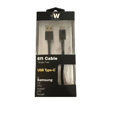 Just Wireless Type-C to USB-A 6 ft  Cable Black - Image 1 of 3
