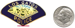 Prendedores históricos de colección de policía de Los Gatos CA parche de policía solapa sombrero pin@@ - Imagen 1 de 3