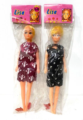Ancien Jouet Poupées Lisa Cadeaux Fête Foraine Bazars année 1980 style Barbie - Photo 1/4