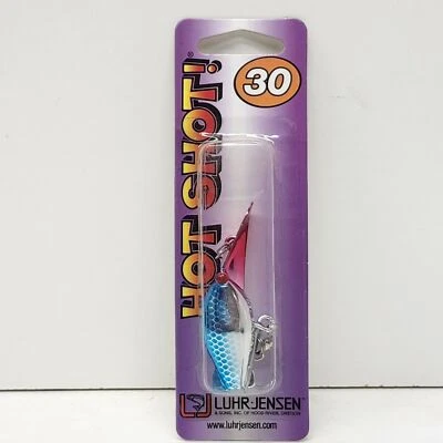 Señuelo de pesca pirata azul plateado Luhr Jensen Hot Shot 30 5433-030-0923 Foto 1 de 3