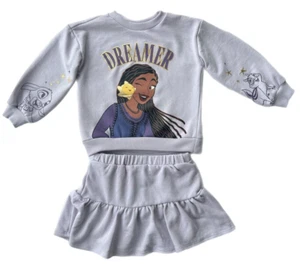 DISNEY WISH DREAMER 2 Piece Skort & Sweatshirt Set Size 4T Lt Purple - Picture 1 of 9