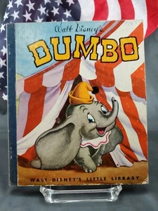 Walt Disney's Dumbo #D3 A Little Golden Book Second Printing 1947 FREE SHIPPING! - Picture 1 of 8