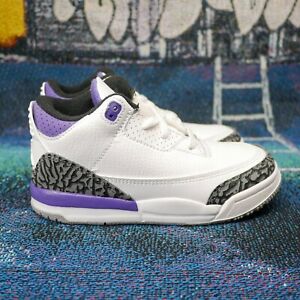 Nike Air Jordan 3 Retro Dark Iris Purple Toddler TD Size 10c