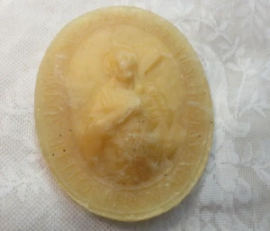 Rare Huge Original Agnus Dei Blessed Wax Paschal Relic Religious Antique - Picture 1 of 7