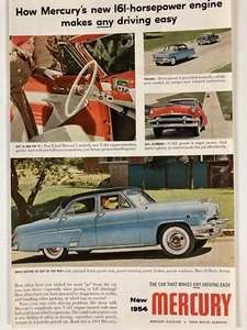 1954 New Mercury Print Ad - Picture 1 of 2