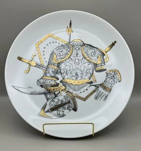 Fornasetti "Armature" Collectible Plate, Gold and Black, No. 3 - Picture 1 of 6