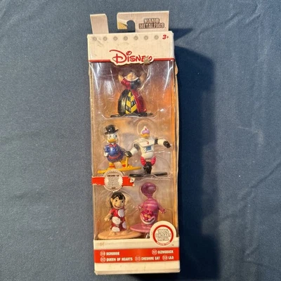 Paquete de 5 figuras de metal nano de Jada de Disney con exclusivo gato Chesire y Lilo Foto 1 de 4