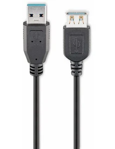 GOOBAY USB 3.0 Super-Speed Verlängerung, A/A, 93999, 3 m, schwarz - Bild 1 von 1