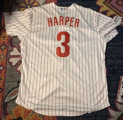 Bryce Harper OFFICIAL MAJESTIC HOME JERSEY / BEAUTIFUL!!! / XXXL - Image 1 of 4