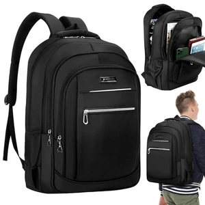 17.3" Laptop Backpack Waterproof 40L Large Rucksack Men Women Travel School Bag - Picture 1 of 22